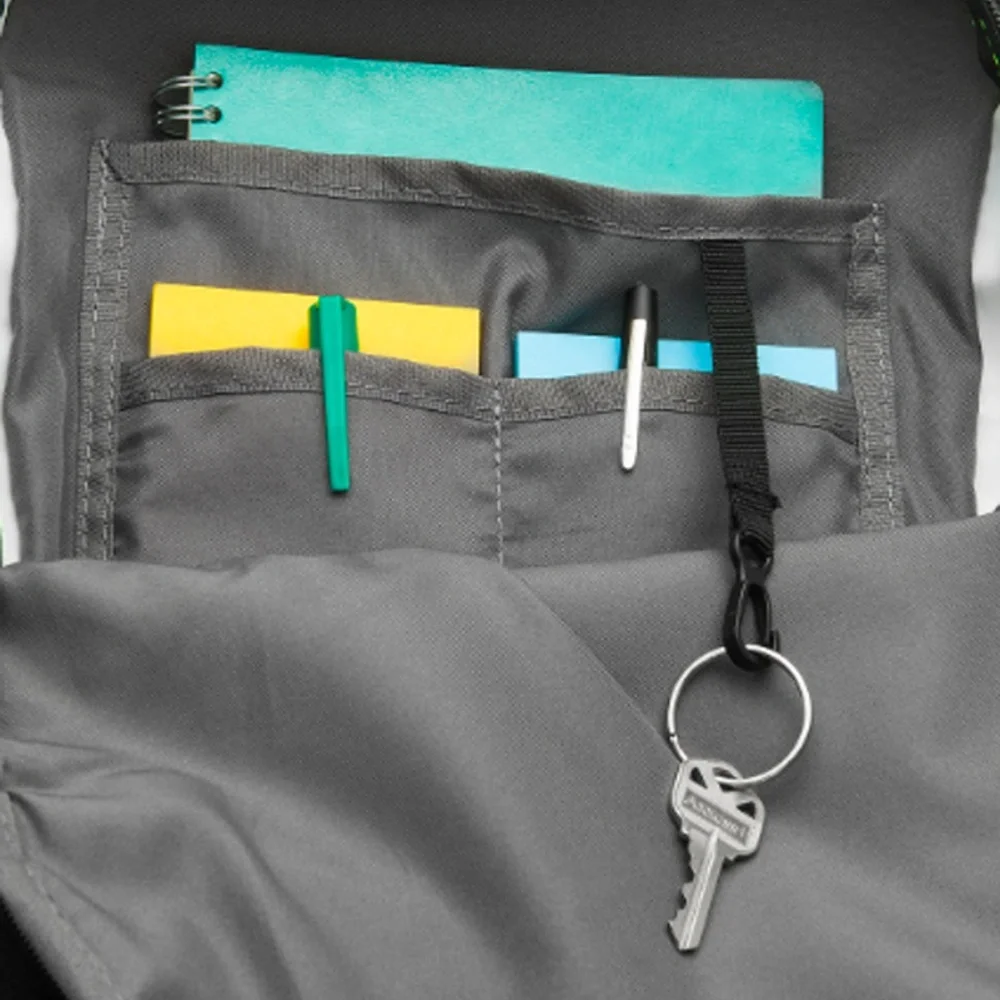 Volcom Gray and Neon Yellow Accent Backpack
